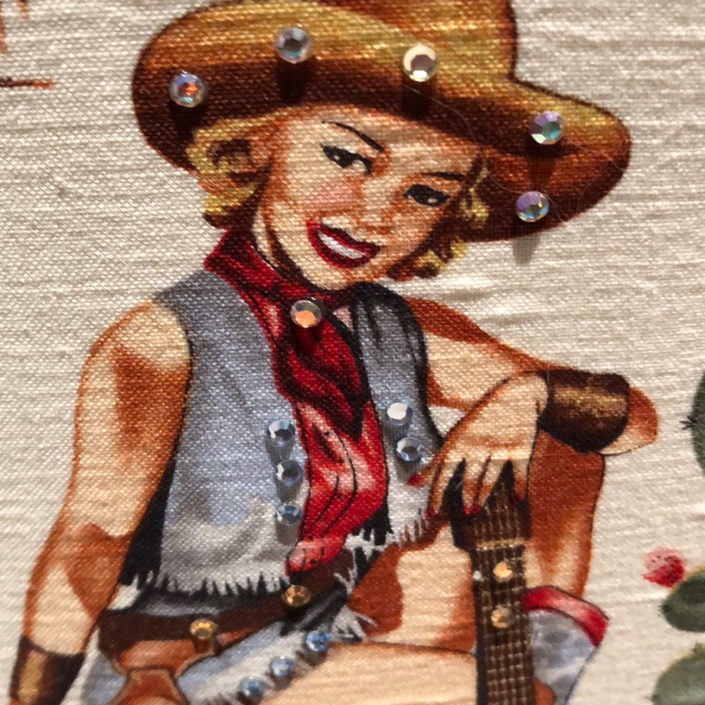 Awesome cowgirl bamboo handle and bling